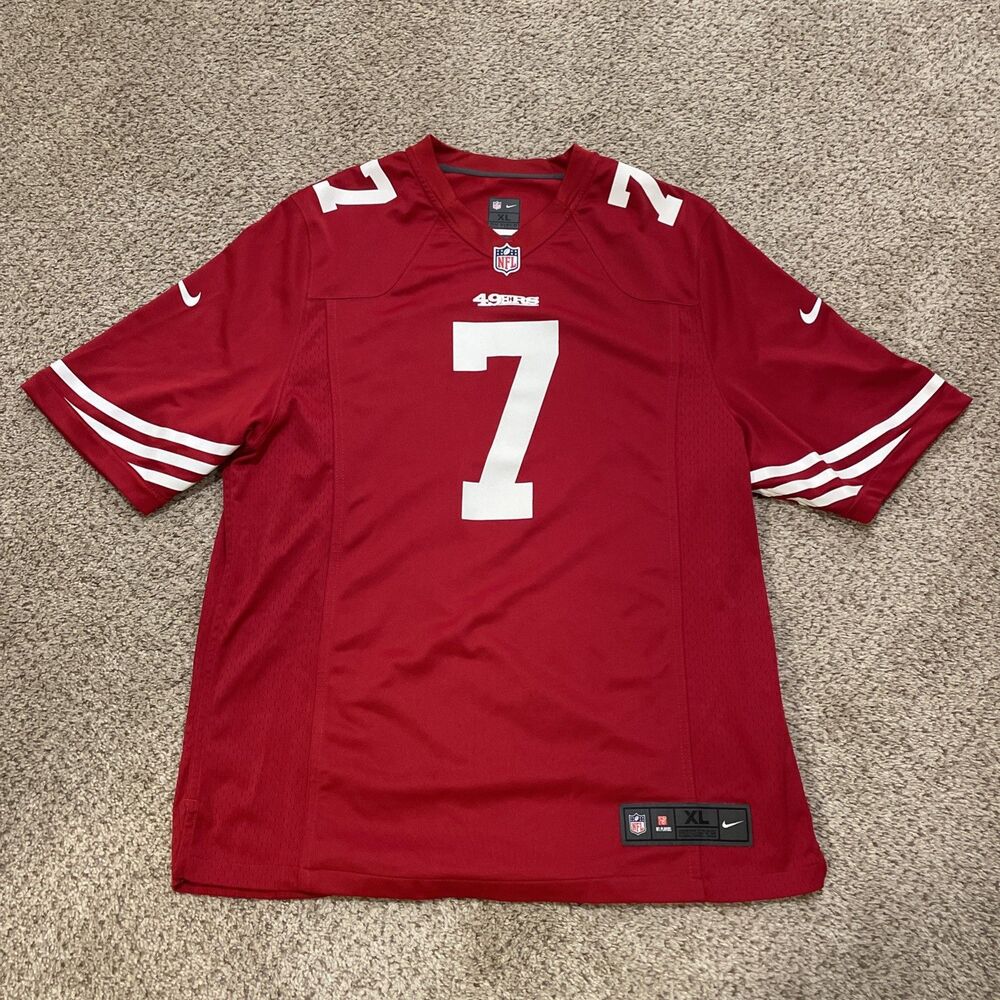 Colin Kaepernick #7 San Francisco 49ers NFL NIKE Red Jersey Men's XL